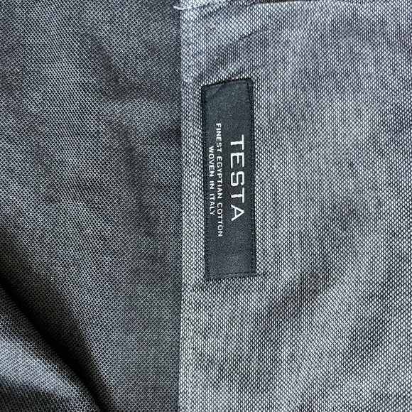 BOSS Tailored Egyptian Cotton Grey Shirt - Picture 4 of 7
